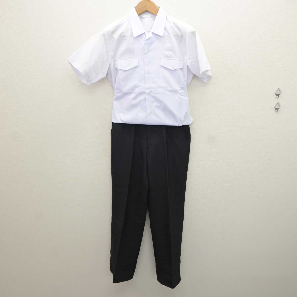 【中古】兵庫県 三木中学校 男子制服 2点 (シャツ・ズボン) sf065363