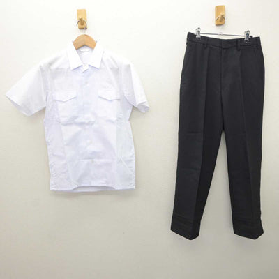 【中古】兵庫県 三木中学校 男子制服 2点 (シャツ・ズボン) sf065363