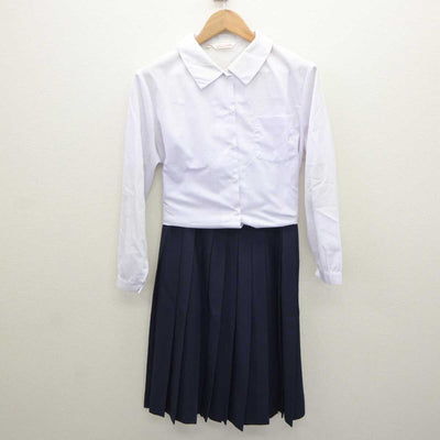 【中古】兵庫県 三木中学校 女子制服 2点 (シャツ・スカート) sf065366