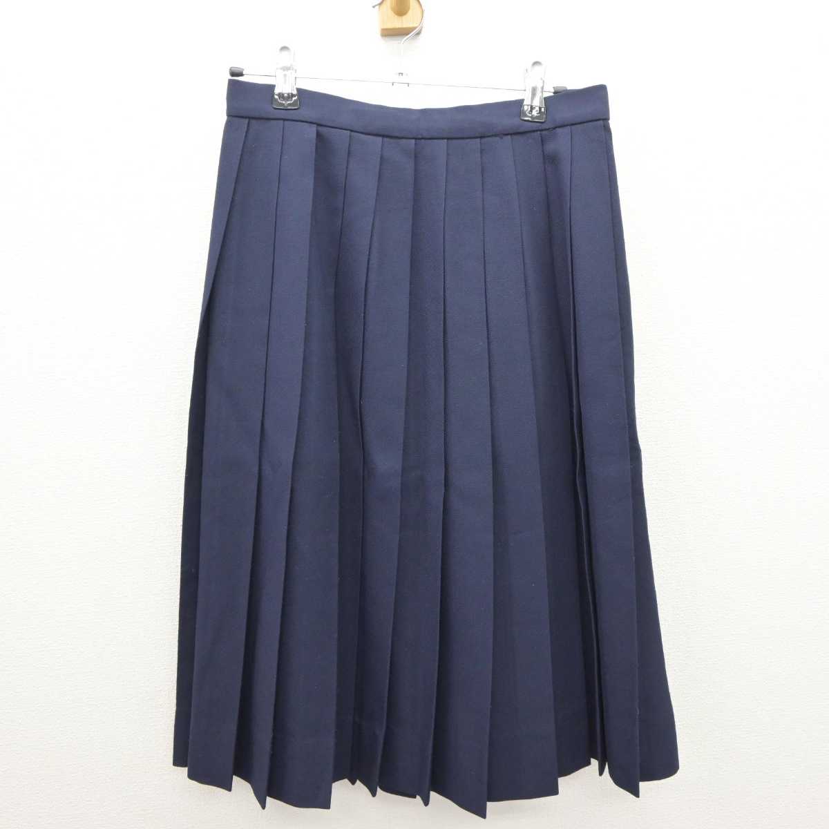 【中古】兵庫県 三木中学校 女子制服 2点 (シャツ・スカート) sf065366