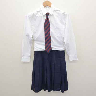 【中古】新潟県 羽茂高等学校 女子制服 6点 (ブレザー・シャツ・スカート) sf065379