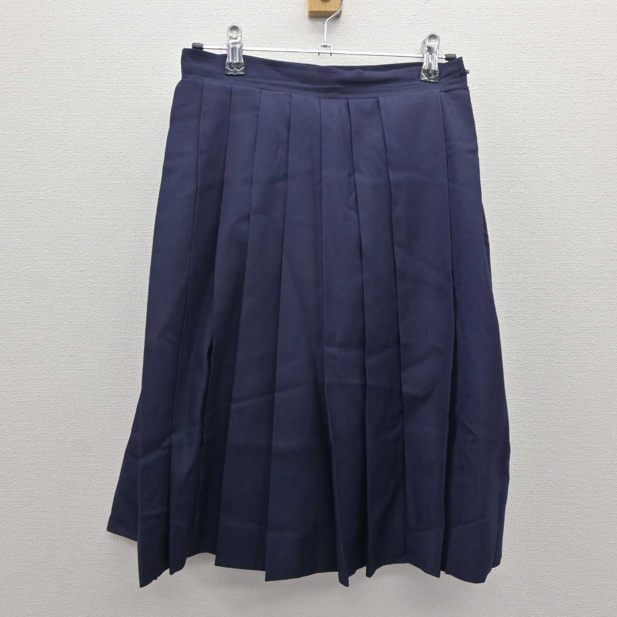 【中古】神奈川県 鎌倉女学院中学校高等学校 女子制服 3点 (セーラー服・ニット・スカート) sf065382