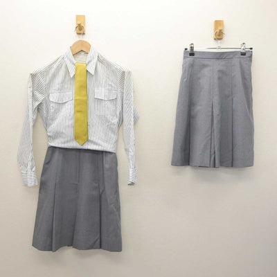 【中古】東京都 国際基督教大学高等学校 女子制服 4点 (シャツ・スカート) sf065394