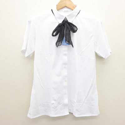 【中古】 事務服 女子制服 4点 (ベスト・シャツ・スカート) sf065417