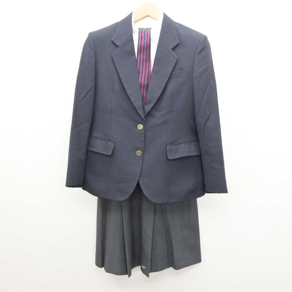 【中古】広島県 舟入高等学校 女子制服 4点 (ブレザー・シャツ・スカート) sf065437