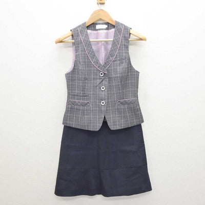 【中古】 事務服 女子制服 2点 (ベスト・スカート) sf065449