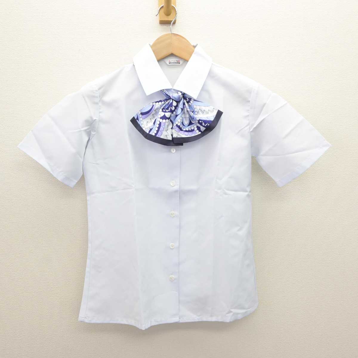 【中古】 事務服 女子制服 4点 (ベスト・ブラウス・スカート) sf065455