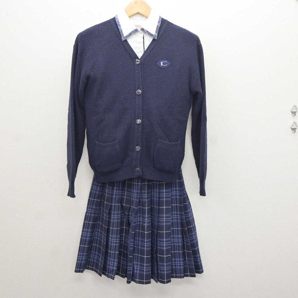 【中古】茨城県 茨城キリスト教学園中学校高等学校 女子制服 3点 (ニット・シャツ・スカート) sf065475 | 中古制服通販パレイド