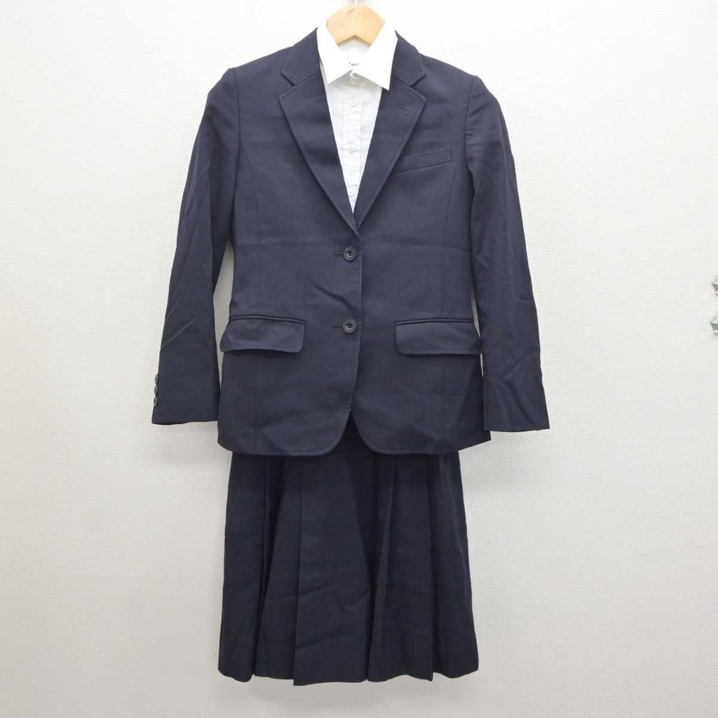 【中古】福岡県 筑紫丘高等学校 女子制服 3点 (ブレザー・シャツ・スカート) sf065492