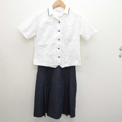 【中古】福岡県 筑紫丘高等学校 女子制服 3点 (シャツ・スカート) sf065493