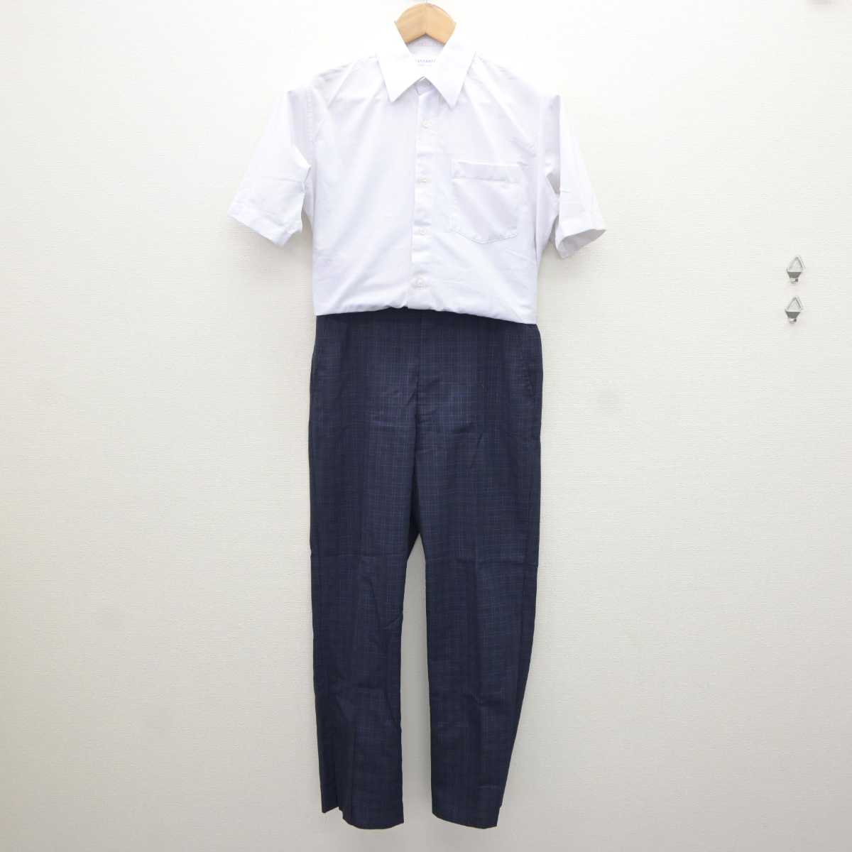 【中古】福岡県 福岡市内中学校標準服 男子制服 2点 (シャツ・ズボン) sf065500