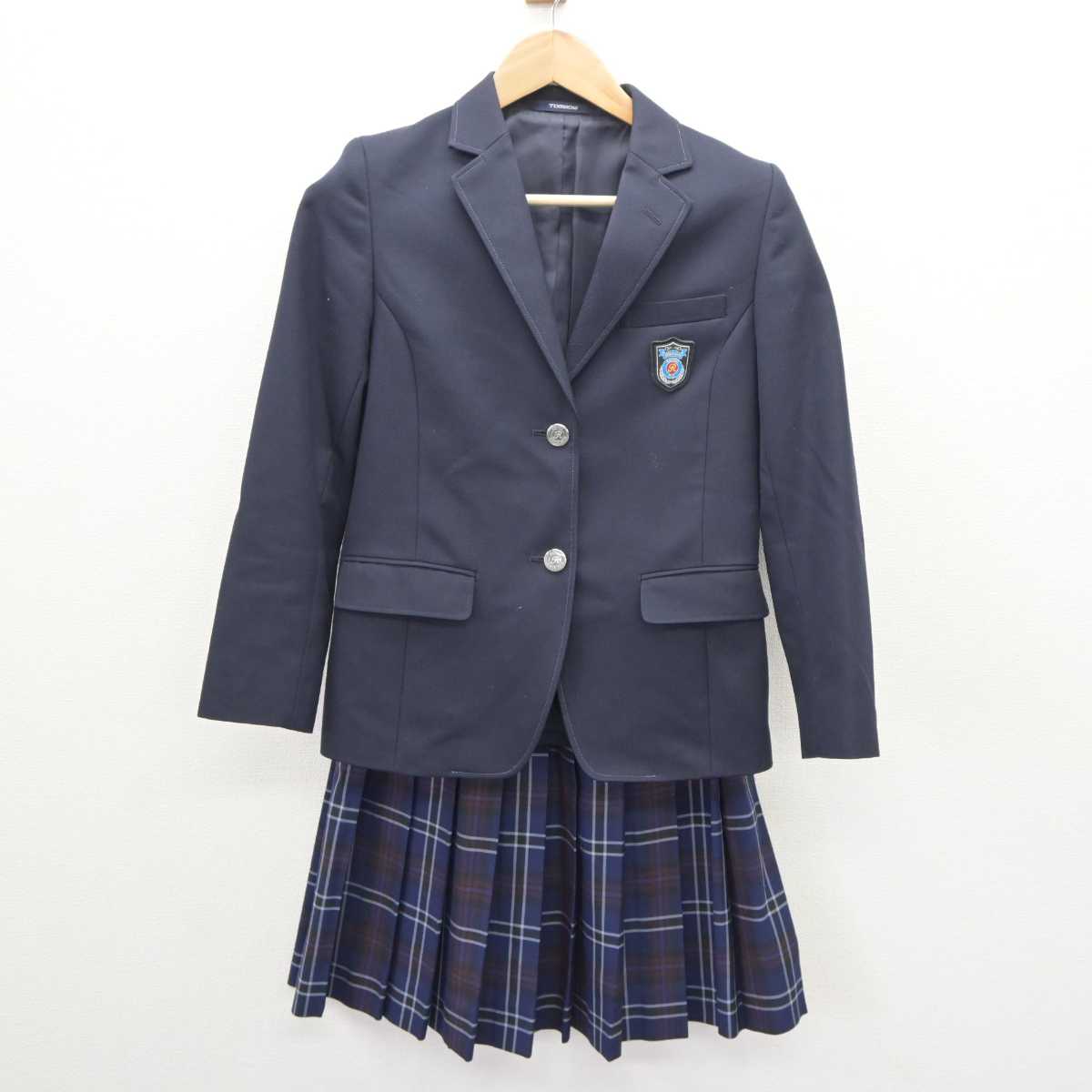 【中古】北海道 北海道留萌高等学校 女子制服 2点 (ブレザー・スカート) sf065534