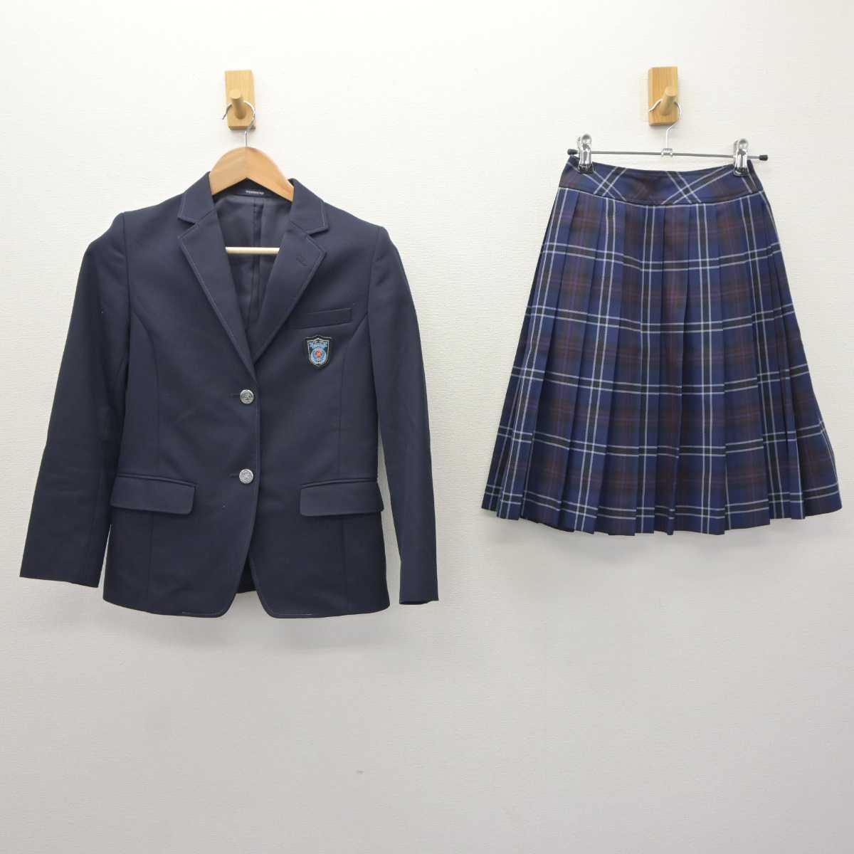 【中古】北海道 北海道留萌高等学校 女子制服 2点 (ブレザー・スカート) sf065534