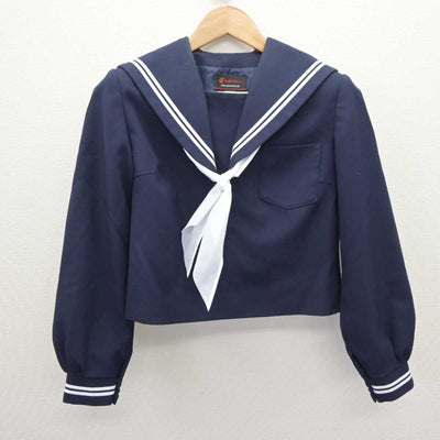 【中古】三重県 鈴鹿市立千代崎中学校 女子制服 3点 (セーラー服・スカート) sf065536