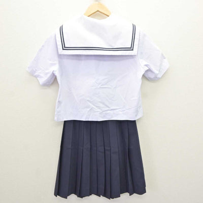 【中古】広島県 尾道市立久保中学校 女子制服 3点 (セーラー服・スカート) sf065549