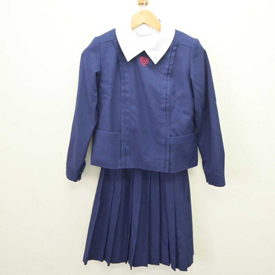 【中古】奈良県 育英西中学校 女子制服 3点 (ブレザー・シャツ・スカート) sf065557