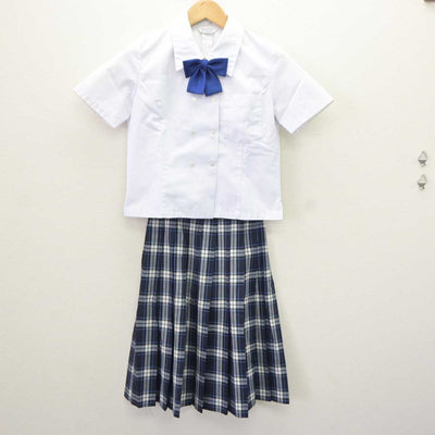 【中古】鹿児島県 学校法人出水学園出水中央高等学校 女子制服 4点 (シャツ・スカート) sf065571