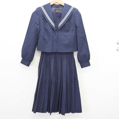 【中古】愛知県 北名古屋市立天神中学校 女子制服 2点 (セーラー服・スカート) sf065574