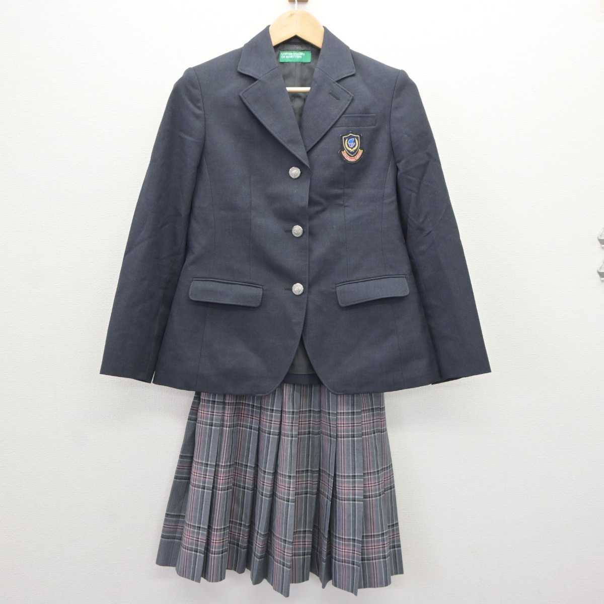 【中古】岐阜県 岐阜聖徳学園大学附属中学校 女子制服 2点 (ブレザー・スカート) sf065579