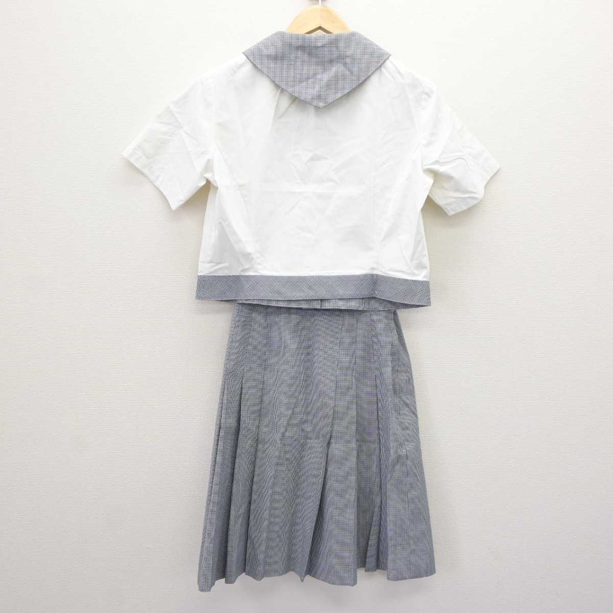 【中古】岐阜県 岐阜聖徳学園大学附属中学校 女子制服 2点 (ブラウス・スカート) sf065580