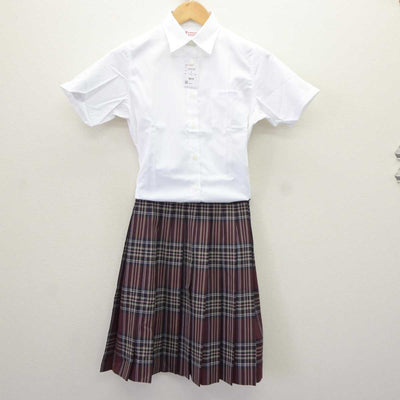 【中古】大阪府 常翔啓光学園中学校 女子制服 3点 (シャツ・スカート) sf065585