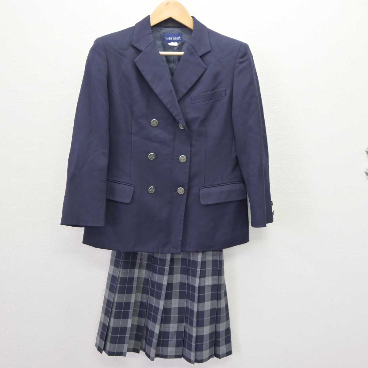 【中古】徳島県 城ノ内中等教育学校 女子制服 3点 (ブレザー・ベスト・スカート) sf065587