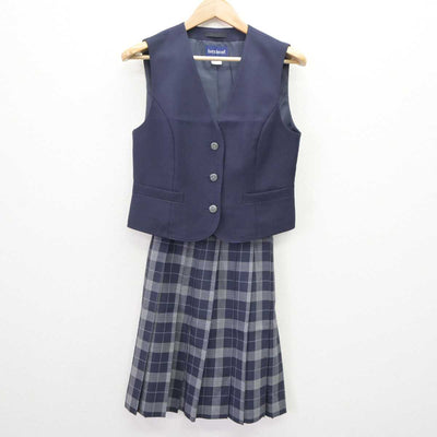 【中古】徳島県 城ノ内中等教育学校 女子制服 3点 (ブレザー・ベスト・スカート) sf065587