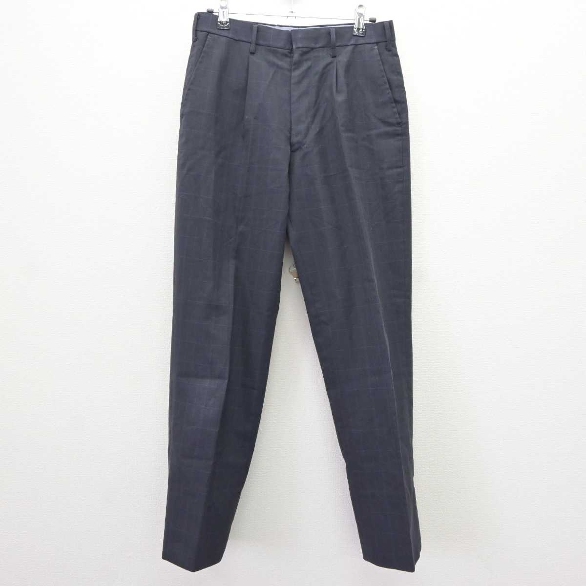 【中古】徳島県 城ノ内中等教育学校 男子制服 2点 (ブレザー・ズボン) sf065589