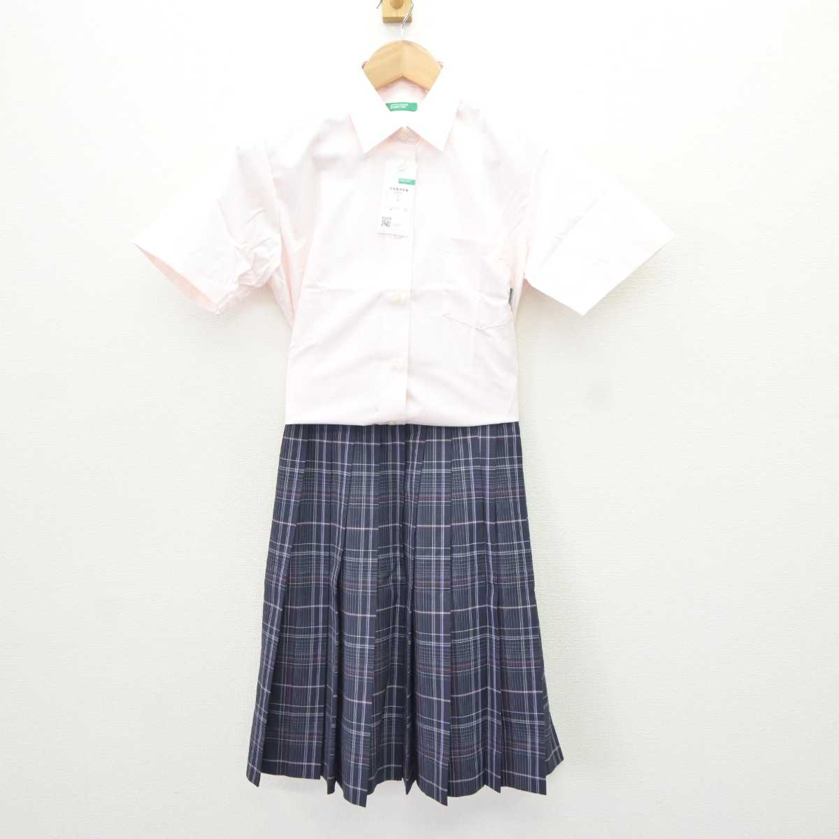 【中古】岐阜県 岐阜聖徳学園高等学校 女子制服 2点 (シャツ・スカート) sf065591