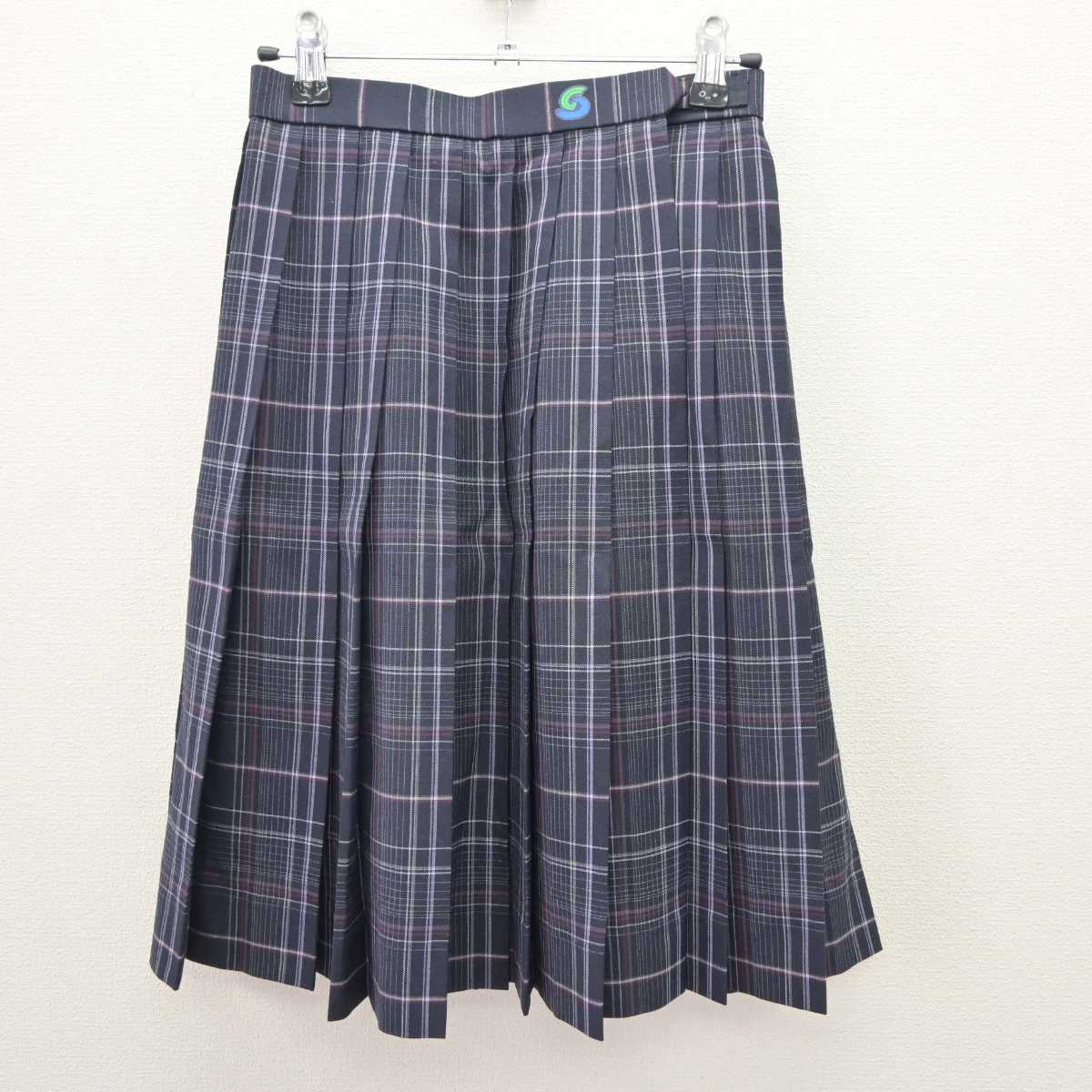 【中古】岐阜県 岐阜聖徳学園高等学校 女子制服 2点 (シャツ・スカート) sf065591