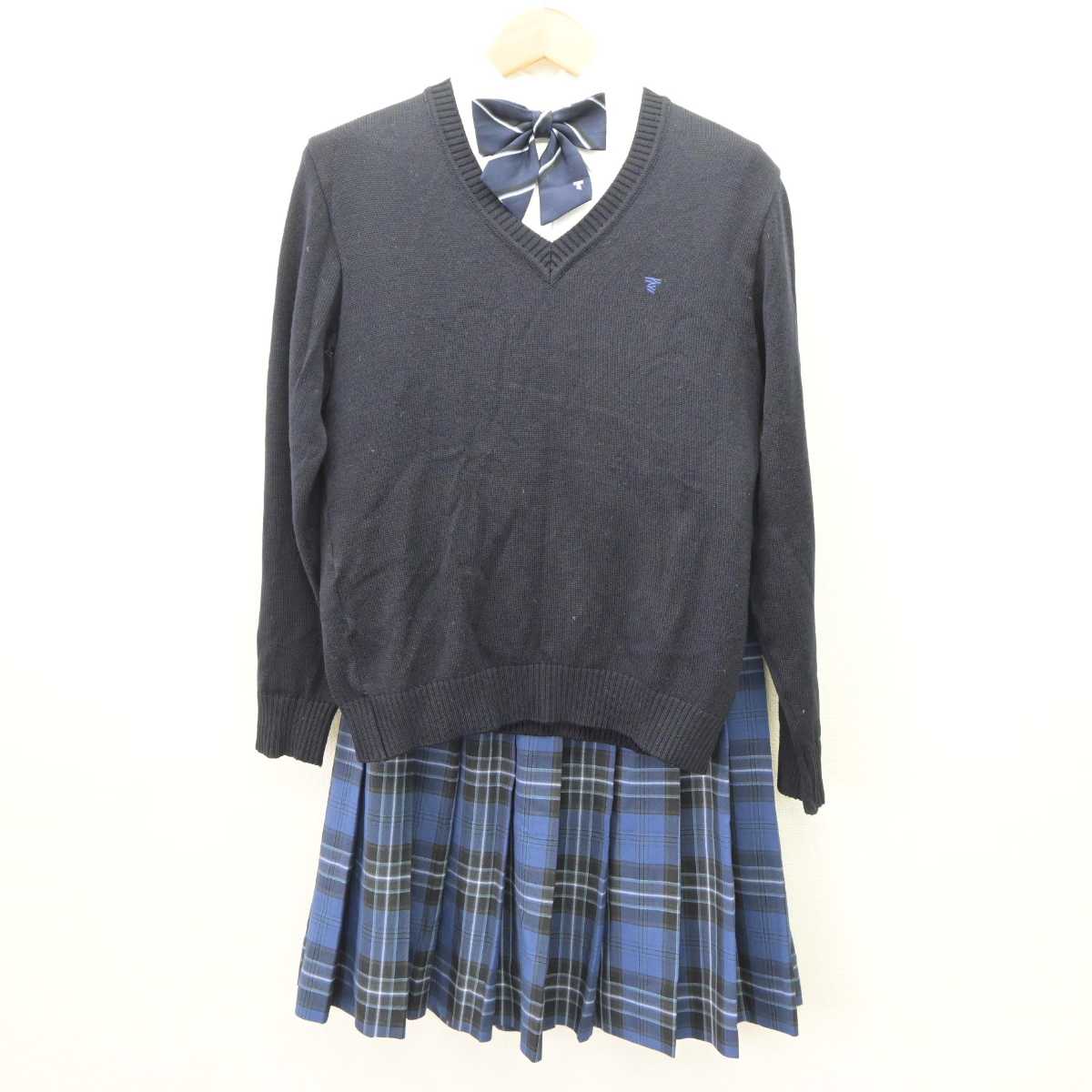 【中古】北海道 東海大学付属札幌高等学校 女子制服 5点 (ブレザー・ニット・シャツ・スカート) sf065598