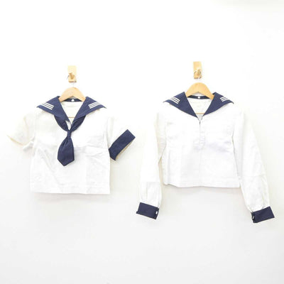 【中古】東京都 川村中学校・高等学校 女子制服 3点 (セーラー服) sf065599