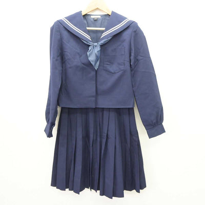 【中古】和歌山県 貴志中学校 女子制服 3点 (セーラー服・スカート) sf065603