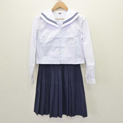 【中古】和歌山県 貴志中学校 女子制服 2点 (セーラー服・スカート) sf065604