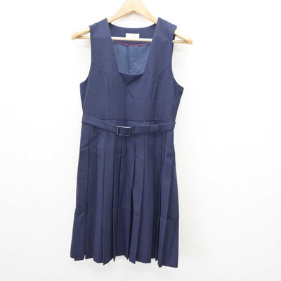 【中古】福岡県 志徳中学校 女子制服 3点 (ブレザー・ジャンパースカート) sf065610