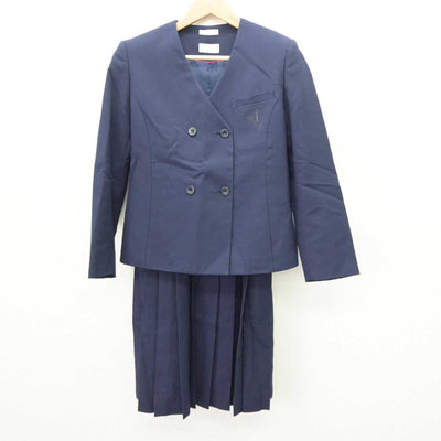 【中古】福岡県 志徳中学校 女子制服 2点 (ブレザー・ジャンパースカート) sf065611