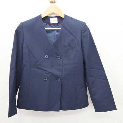 【中古】福岡県 志徳中学校 女子制服 2点 (ブレザー・ジャンパースカート) sf065611