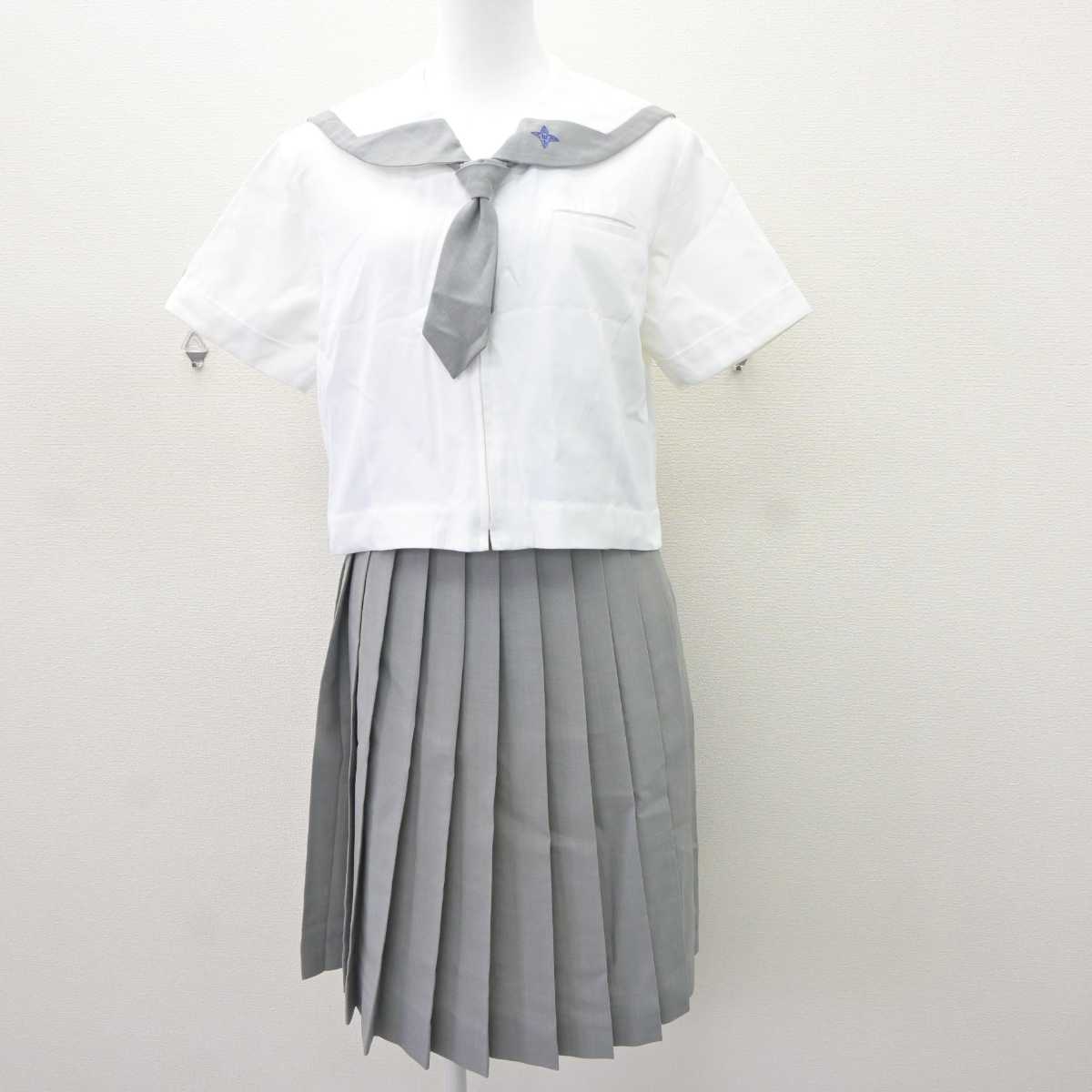 【中古】神奈川県 日本大学高等学校・中学校 女子制服 3点 (セーラー服・スカート) sf065617