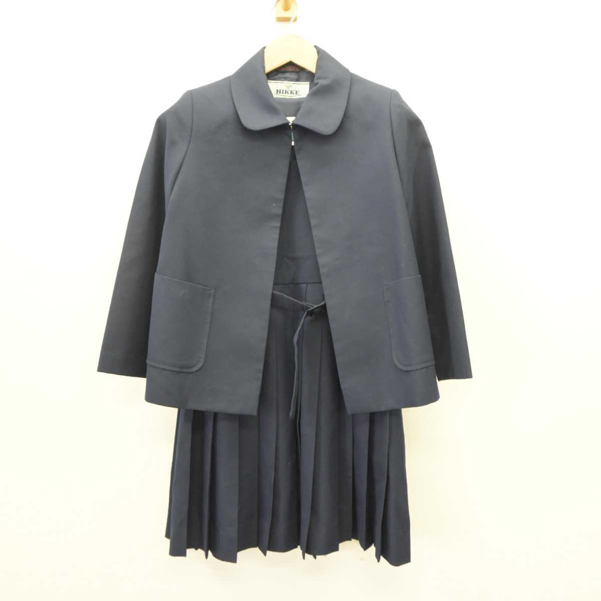 【中古】岡山県 岡北中学校 女子制服 2点 (ブレザー・ジャンパースカート) sf065631