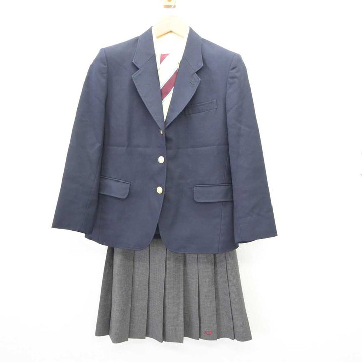 【中古】広島県 安芸府中高等学校 女子制服 4点 (ブレザー・シャツ・スカート) sf065644 | 中古制服通販パレイド