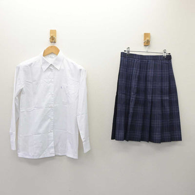 【中古】神奈川県 中央大学附属横浜中学校・高等学校 女子制服 5点 (ブレザー・ニット・シャツ・スカート) sf065664