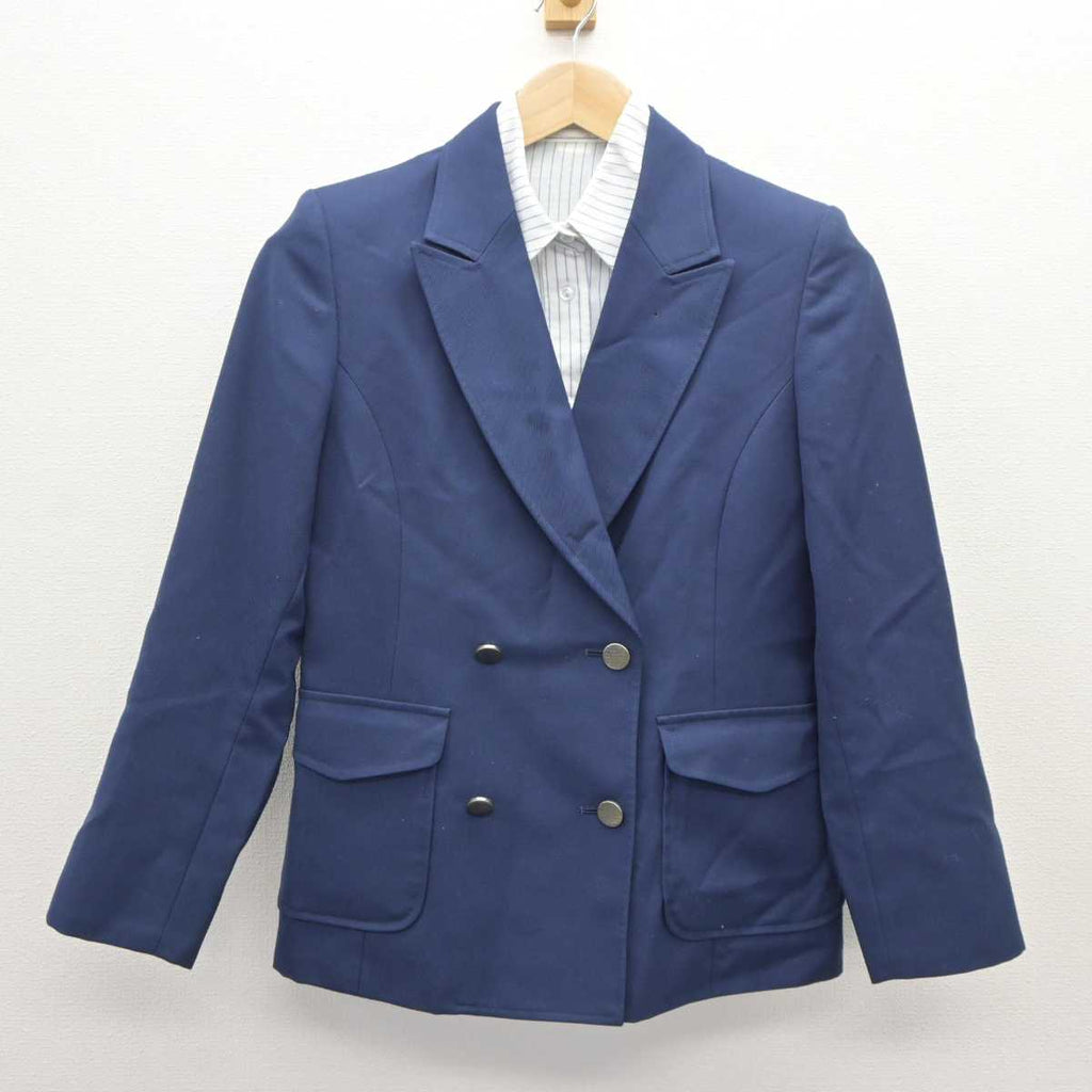 【中古】熊本県 熊本学園大学付属高等学校 女子制服 2点 (ブレザー・シャツ) sf065674