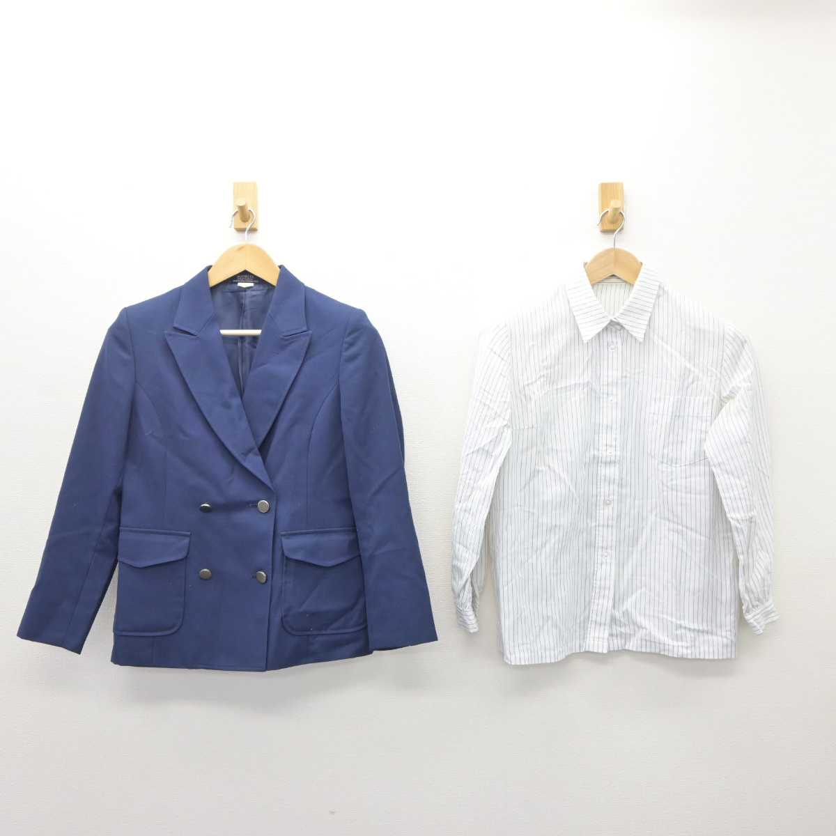 【中古】熊本県  熊本学園大学付属高等学校 女子制服 2点 (ブレザー・シャツ) sf065674