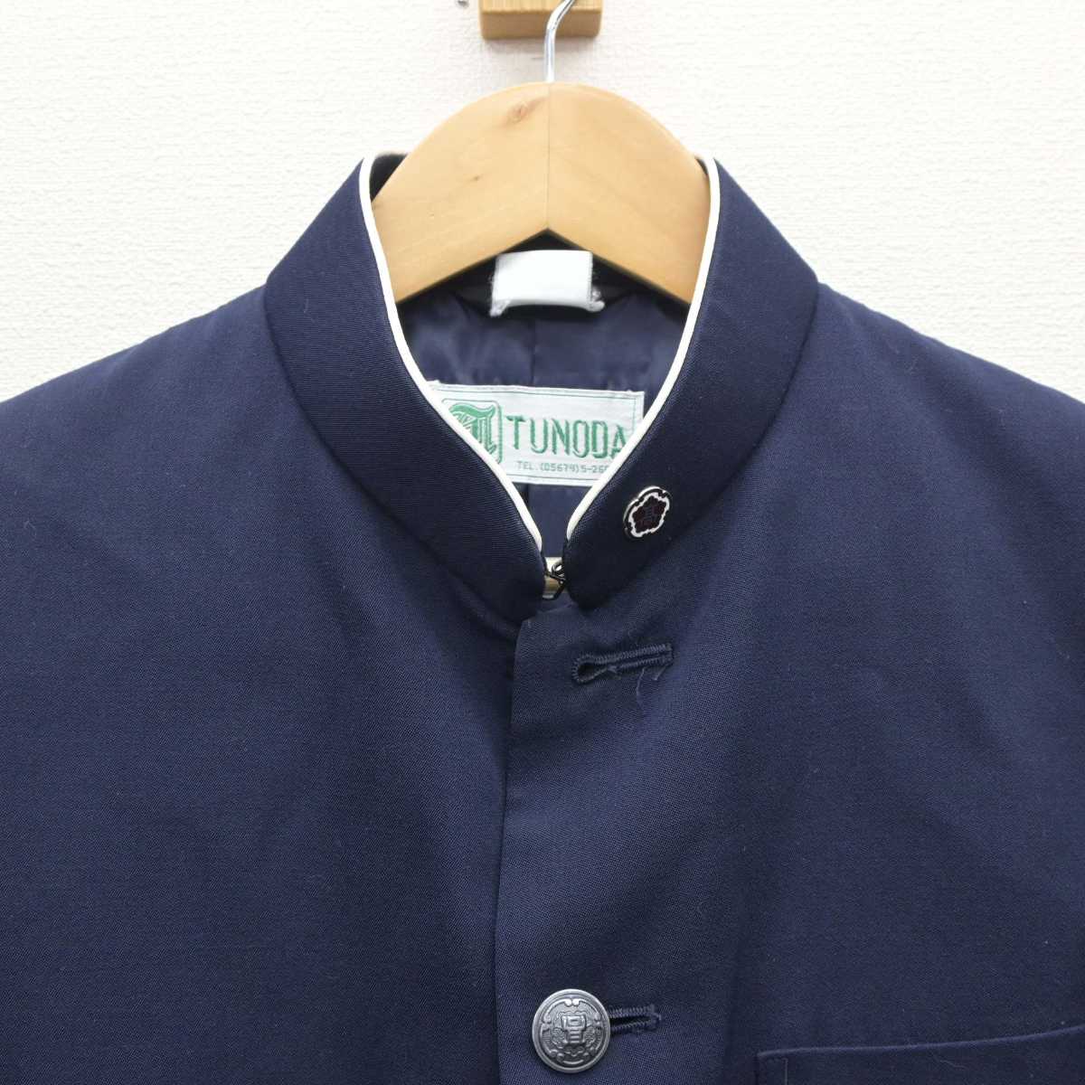 【中古】愛知県 津島東高等学校 男子制服 3点 (学ラン・ズボン) sf065676