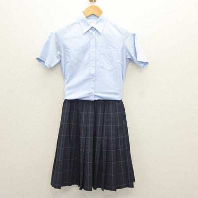 【中古】愛知県 西陵高等学校 女子制服 3点 (ニットベスト・シャツ・スカート) sf065678