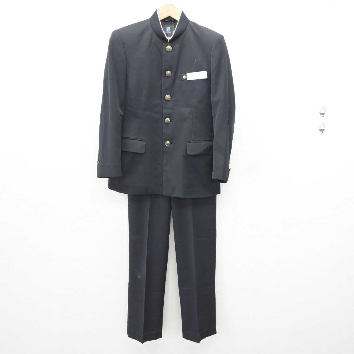 【中古】大分県 坂ノ市中学校 男子制服 2点 (学ラン・ズボン) sf065692