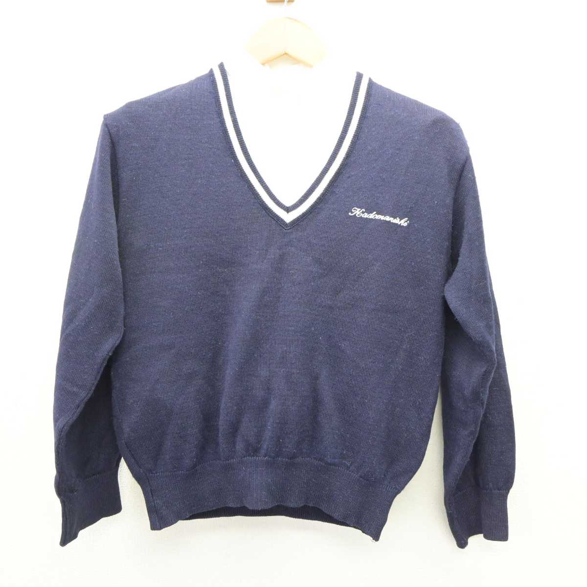 【中古】大阪府 門真西高等学校 女子制服 2点 (ニット・シャツ) sf065696