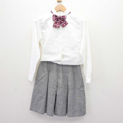 【中古】大阪府 門真西高等学校 女子制服 4点 (ブレザー・シャツ・スカート) sf065697