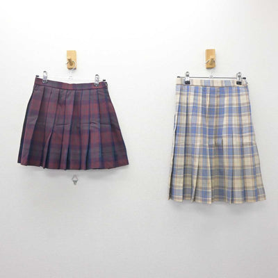 【中古】山梨県 駿台甲府高等学校 女子制服 4点 (ブレザー・スカート・スカート) sf065703