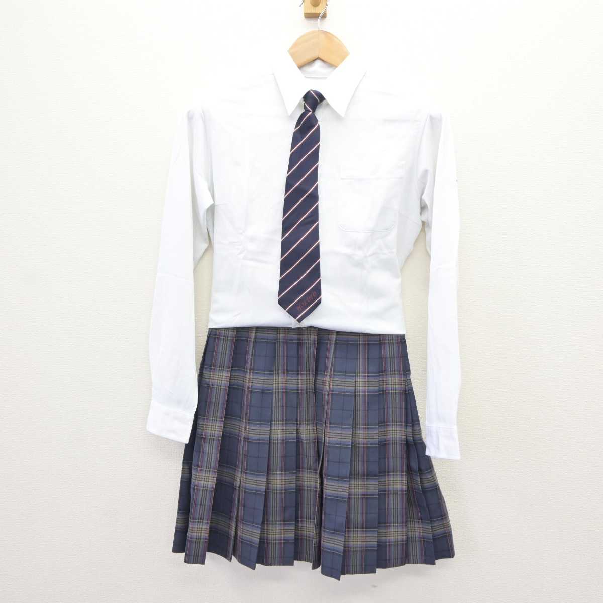 【中古】北海道 札幌北斗高等学校 女子制服 4点 (ブレザー・シャツ・スカート) sf065706